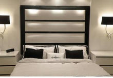 Horizontal Panel With Wooden Inserts & Frame - Headboards For Africa 